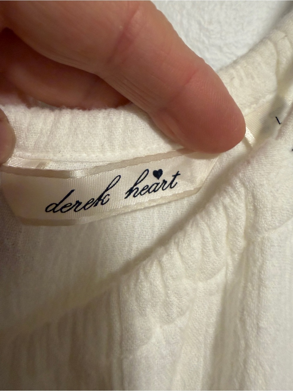 Derek Heart Women’s L White 100% Cotton Tiered Ruffle Boho Summer Dress - Picture 3 of 9